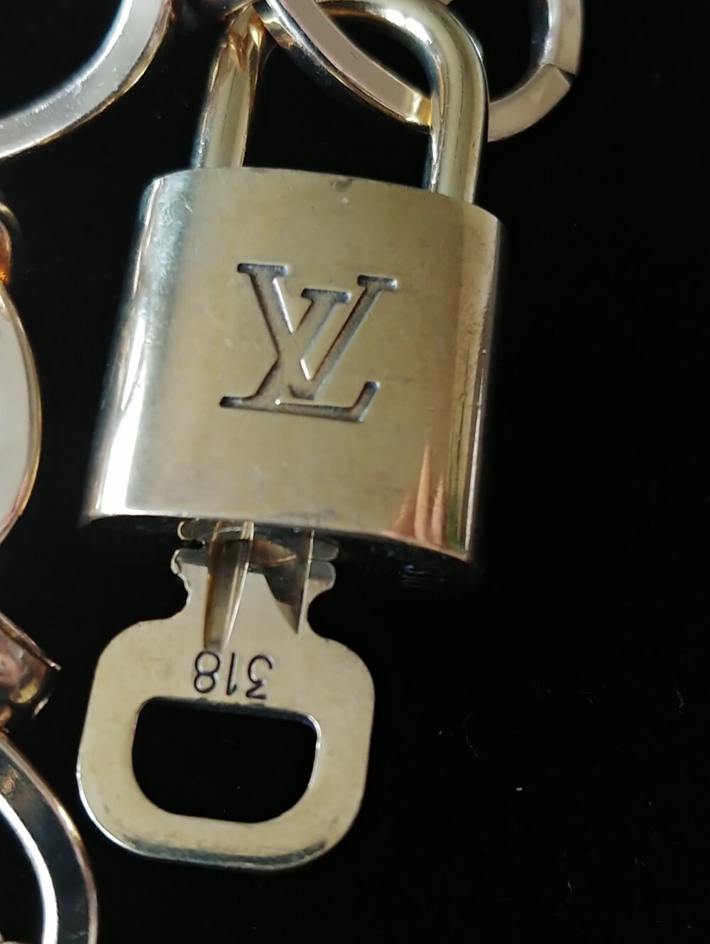 Louis Vuitton Gold-Tone Padlock Link Necklace - Picture 8 of 8
